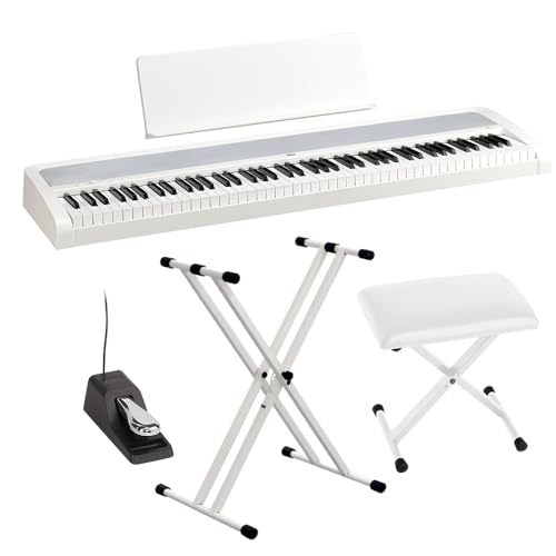 Amazon | KORG B2 WH ホワイト X型スタンド・Xイスセット 電子ピアノ