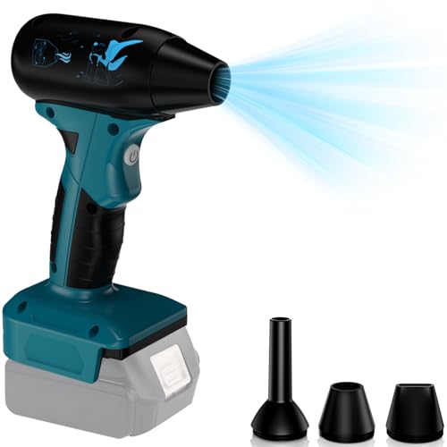 for Makita 18V Li-ion Lithium Battery Powered Jet Dry Blower, 130000RPM Compressed Air Duster, 4 Gear Adjustable Air Duster, Jet Fan Mini Blower for Tools, Car, Computer, Keyboard(No Battery) for Makita 18V Li-ion Lithium Battery Powered Jet Dry Blower, 130000RPM Compressed Air Duster, 4 Gear Adjustable Air Duster, Jet Fan Mini Blower for Tools, Car, Computer, Keyboard(No Battery)