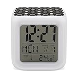 Scenari di utilizzo: adatto per ufficio, cucina, soggiorno, camera da letto, bagno, aula, camera degli ospiti o sala da pranzo, rendendolo ideale per orologi da camera da letto vintage nero oro con stampa teschio di capra digitale, orologi da comodino camera da letto, arredamento della stanza, arredamento della stanza kawaii e configurazioni di oggetti della stanza