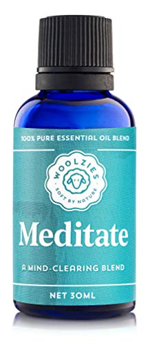 Woolzies 100% Pue Meditate Essential Oil Blend 1 Fl Oz | Promotes Relaxation For Diffusion Or Topical Use #TOP1