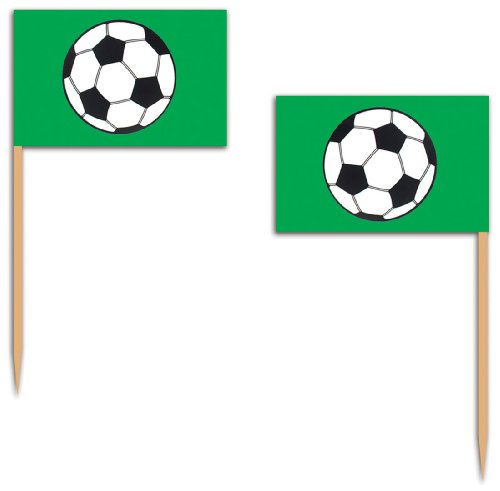 Soccer Ball Picks Party Accessory (1 count) (50/Pkg)