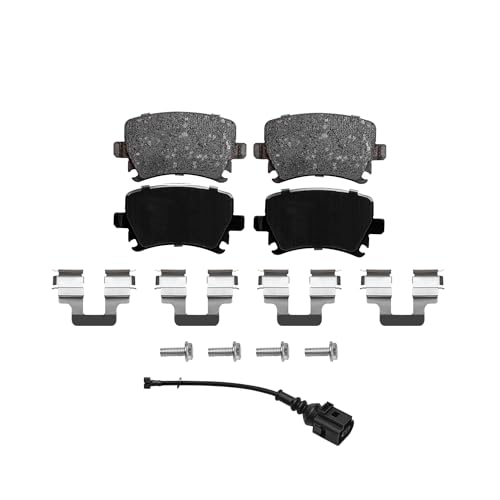 Image of Detroit Axle - Rear Brake Pads for Volkswagen Jetta Passat Golf GTI Eos CC