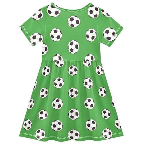 Girls Summer Dresses Toddler Casual Short Sleeve A-Line Sport Dress2