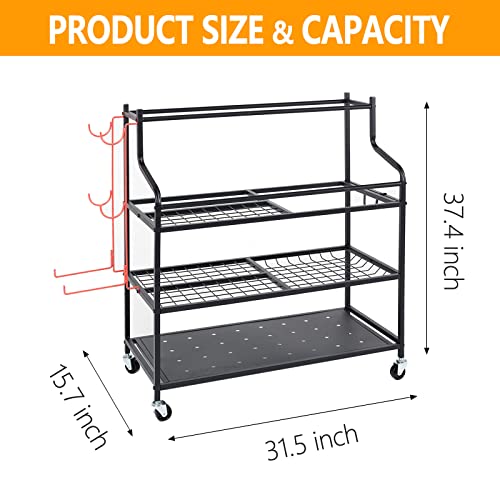 Home-Gym-Storage-Racks-Yoga-Mat-Storage-Rack-Dumbbell-RackBlack-Color-Weight-Rack-On-Wheels-Storage-Rack-for-Yoga-Room-Used-For-Family-Yoga-Room-Gym-Storage-room-Living-room-Garage-etc