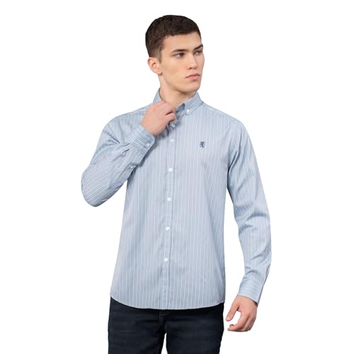 Image of Red Tape Striped Regular Fit Shirt For Men | Comfortable & Stylish