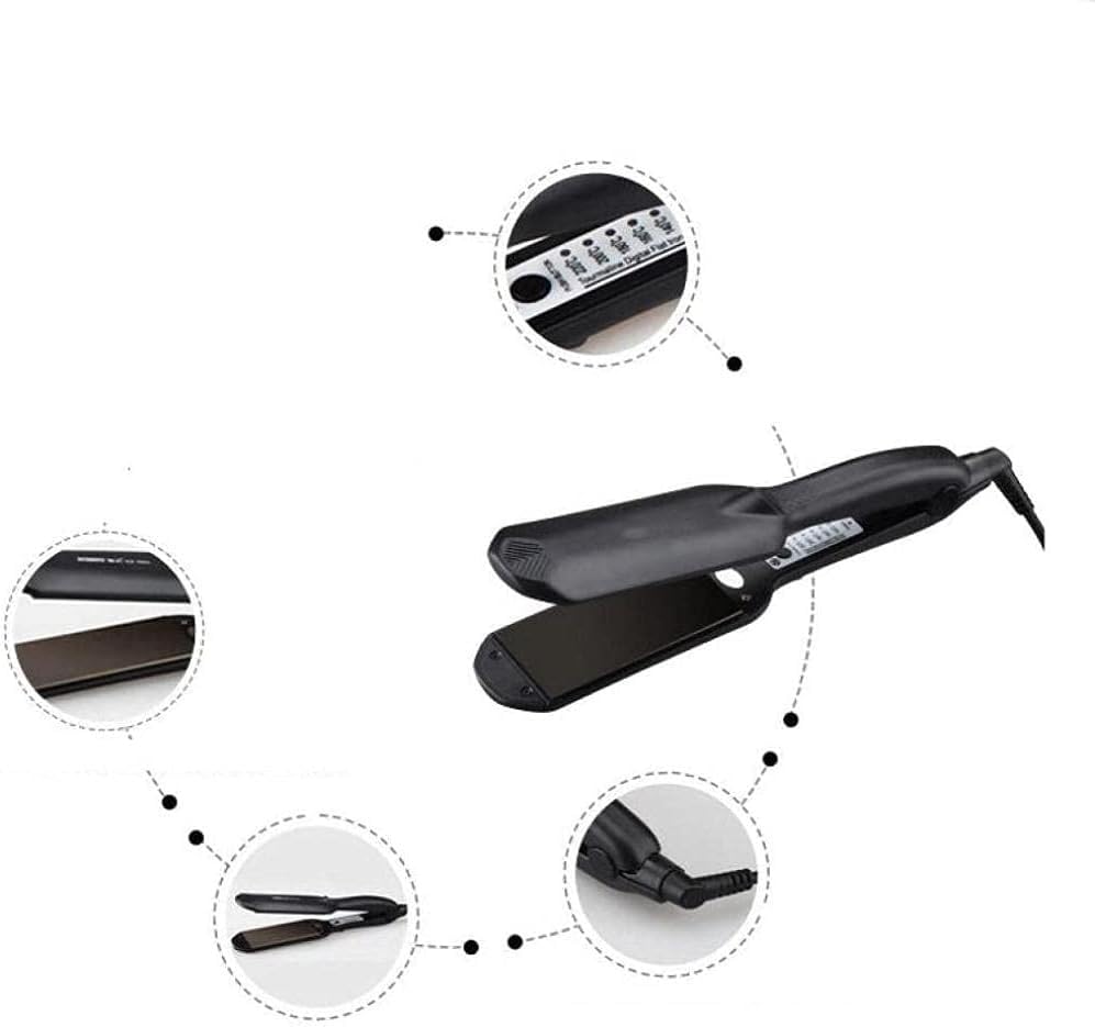 Plancha para el cabello con control de temperatura, para secado y fijación, doble propósito, marca PATINS miniatura 3