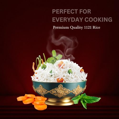 Image of Taj Mahal 1121 Premium Basmati Rice 5Kg | Extra Long 24mm Grains | Ideal for Biryani, Pulao & Festive Meals