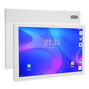 Jectse Tableta de 10 Pulgadas, 4G Network Calling Touch Tablet PC, 8GB RAM 256GB ROM 2.4G 5G Dual Band WiFi 8 Core, 8800mAh Battery, Dual SIM Daul Standby para Android 11, Silver