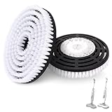 Upgraded Steam Mop Pads for Shark: 2 Pack Replacement Mop Brush Heads for Shark S7000AMZ S7001 S7001TGT S7000 S7201 S8201 S8001 - Cleaning and Polishing Pads Fit for Deep Cleaning Hard Floors