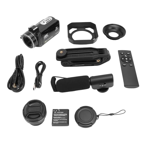 Caméra vidéo 4K 56MP écran tactile stabilisateur grand angle vlog