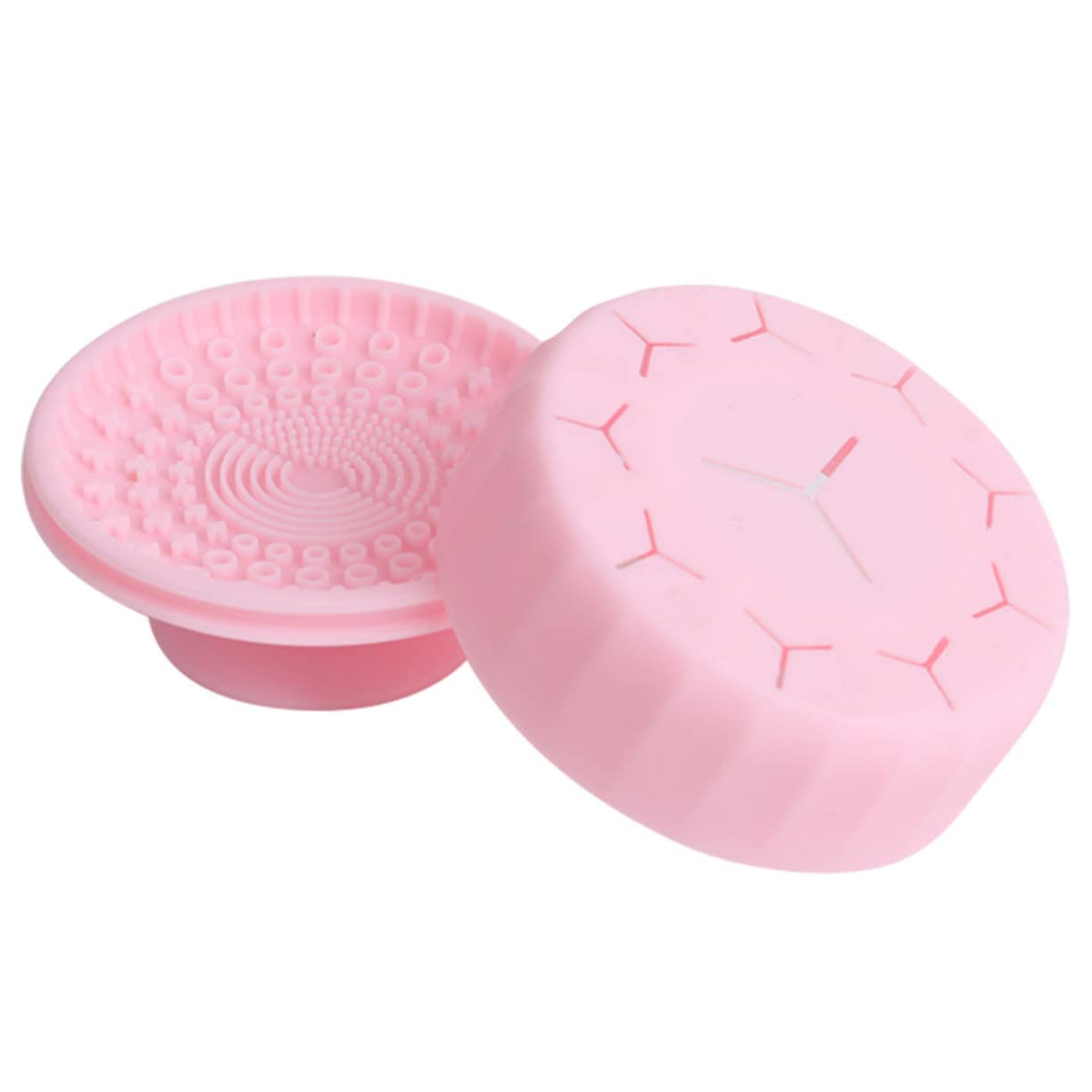 MAGICLULU 4 Stück Reinigungsbox für Make-up-Pinsel pinsel reinigungsmatte brush cleansing pad Silikon-Kosmetikpinselreiniger Silikonbürsten-Reinigungspad Make-up Pinsel Bürste Reinigungspad