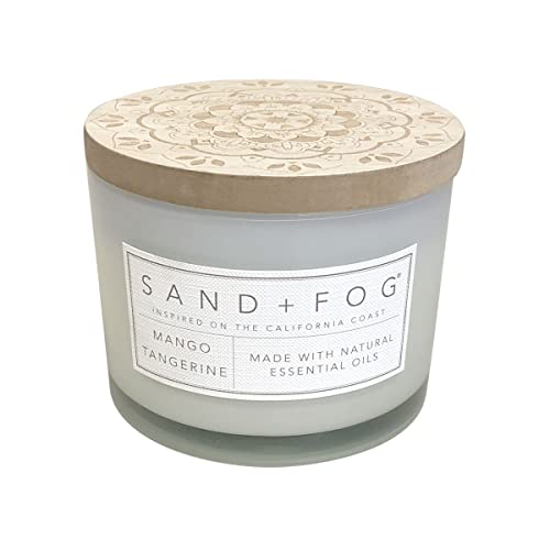 Sand + Fog Scented Candle - Mango Tangerine – Additional Scents And Sizes – 100% Cotton Lead-Free Wick - Luxury Air Freshening Jar Candles - Perfect Home Decor – 12Oz #TOP11