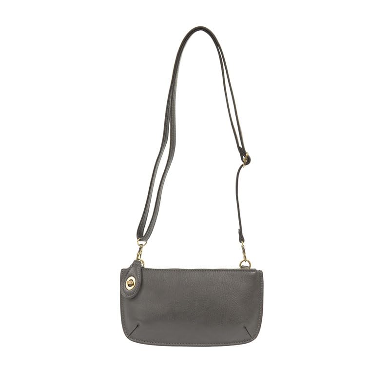 Image of Joy Susan Women's Fashion Purse Mini Crossbody Wristlet Clutch Handbag - Dark Grey