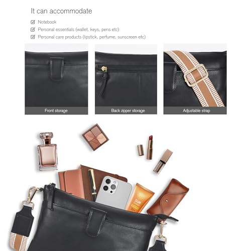 Real Leather Small Crossbody Bags/Purses For Women With Adjustable & Removable Strap3