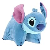 Stitch Kuschelkissen – 2-in-1 Plüschfigur & Kissen für Kinder 25 cm – Weiches Faltbares Kissen – Geschenkidee Jungen & Mädchen