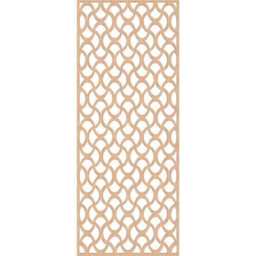 Image of Resort Decorative Pierced Fretwork Wood Wall Panels, 23 3 /8 inchW x 59 3 /8 inchH x 3 /8 inchT, Hickory