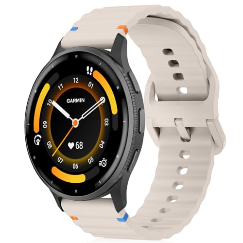 [RosMank] 22mm �V���R�� �o���hGarmin Venu 4 45mm/Venu 3 45mm/Venu 2/Vivoactive 4/Active�Ή��A Garmin Forerunner 570 47mm/Forerunner 265/25