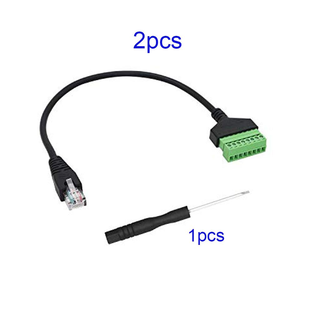 RUNCCI-YUN RJ45 Terminale a Vite,RJ45 Ethernet 8P8C maschio a 8 pin Extender Connettore adattatore per AV CCTV DVR Cat6 Cat5 accoppiatore in linea.(30cm/2Pezzi RUNCCI-YUN RJ45 Terminale a Vite,RJ45 Ethernet 8P8C maschio a 8 pin Extender Connettore adattatore per AV CCTV DVR Cat6 Cat5 accoppiatore in linea.(30cm/2Pezzi