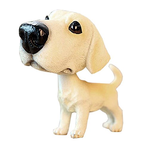 PANDA SUPERSTORE [Golden Retriever] Bobbleheads Car Ornaments Resin Car Decoration,4.7x2.3  