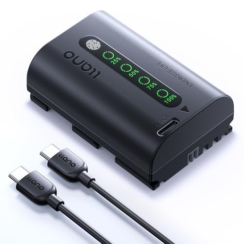 llano LP-E6 LP-E6NH �����p �J�����o�b�e���[ 2600mAh��e��/USB-C���ڏ[�d��/type-c�[�q���ږ{�̒��ڏ[�d/�c�ʕ\���\ ForEOS R/EOS 6D/EOS 60D/EOS R6 Mark II/EOS 80D/EO
