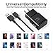 Fast Charger for Samsung Fast Charging Quick Charger USB Type C 6.6ft Cord Cable for Samsung Galaxy Phone S10/S9/S8/Plus/A51/A52/A53/S25/S24/S23/S22/S21/S20/Ultra/Note20/Note10/Note9/Note8/Black