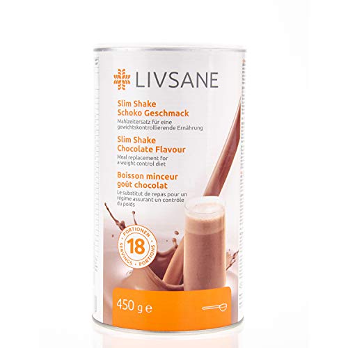 LIVSANE Slim Shake - Polvere di cioccolato, 450 g