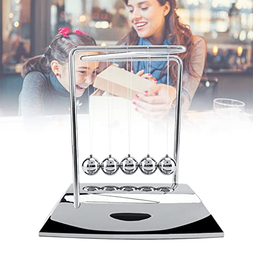 Pendule de Newton en acier de 18,5 cm, le cadeau scientifique parfait pour votre bureau - 2