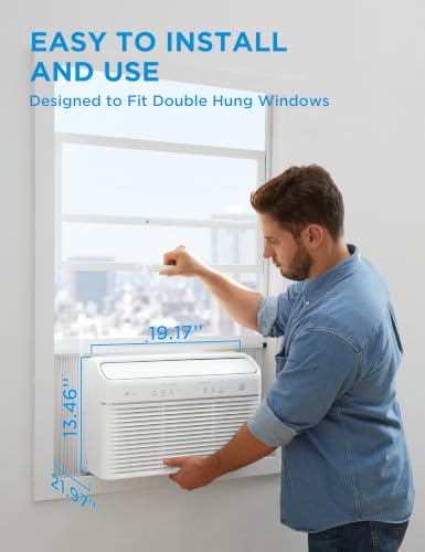 Image of Midea 7,800 BTU Smart Inverter Air Conditioner Window Unit- Cools up to 340 Sq. Ft., Energy Star Rated, Quiet Operation, Electronic Controls, Remote Control, White