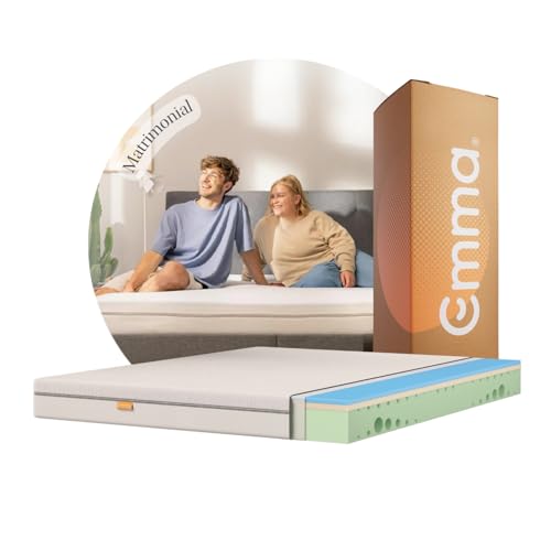 Recopilación de Colchones Walmart Matrimonial para comprar online. 49 Emma Colchón Matrimonial Comfort, Colchón de Memory Foam I 135x190 cm | Tecnología Cut-Outs I Colchones en Caja I Tecnología Alemana I Soporte Ergonómico I 100 Noches de...