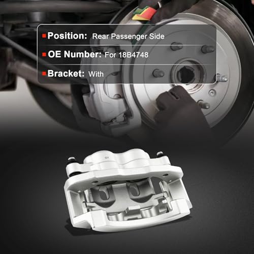 Image of cciyu Rear Right Disc Brake Caliper Assembly w /Bracket 18B4748 For Ford | For E-150,For E-250,For E-250 Econoline,For E-350 Club Wagon,For E-350 Econoline Club Wagon,For E-350 Super Duty