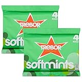2 × 4 Packs (8 Rolls) Softmints Peppermint Mints Multipack – Chewy Mint Sweets for Fresh Breath – Pocket-Friendly Breath Fresheners