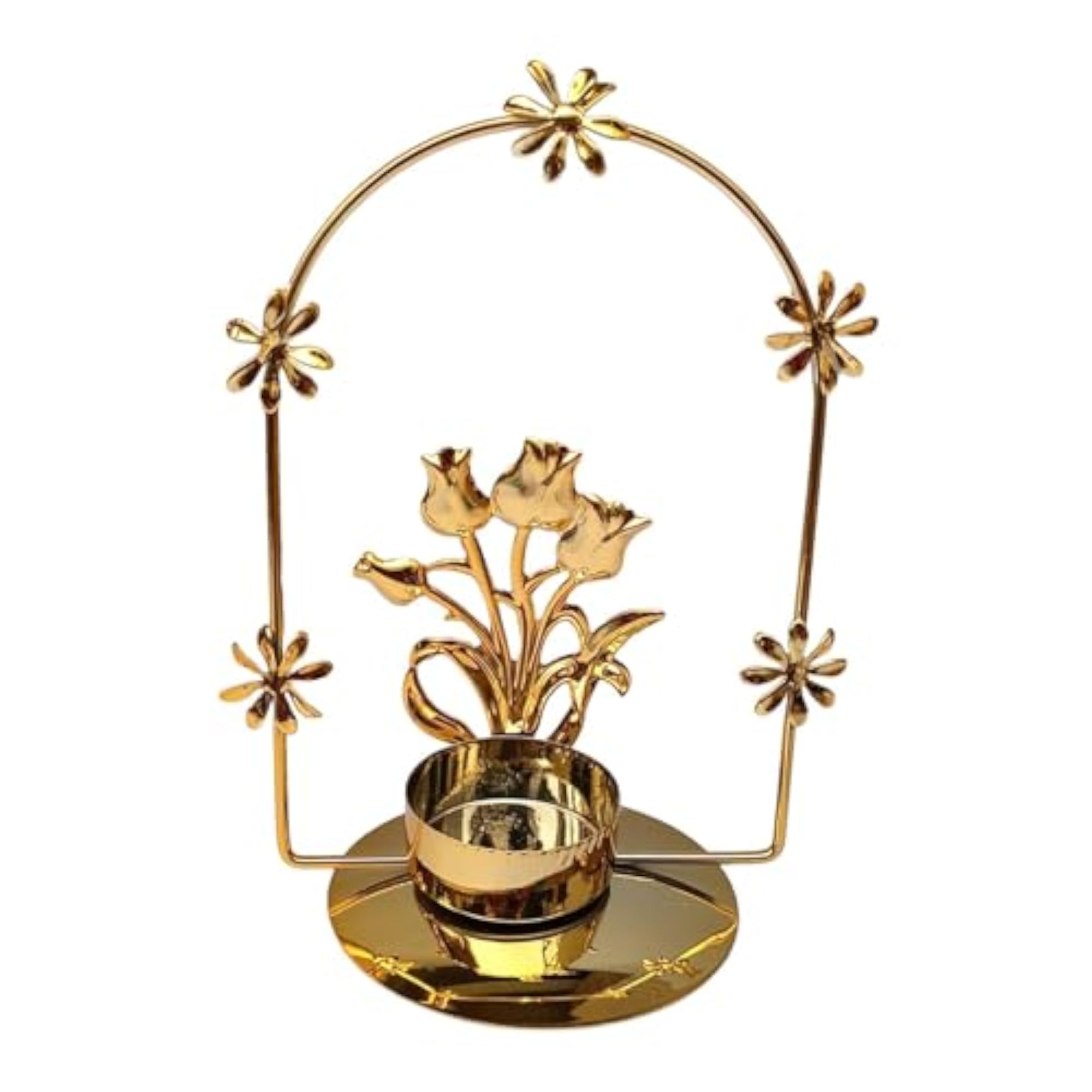 Single Head Metal Candlestick for Dining Room