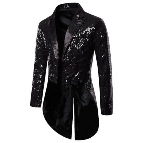 Manteau de smoking paillettes homme veste coupe ajustée éclatante