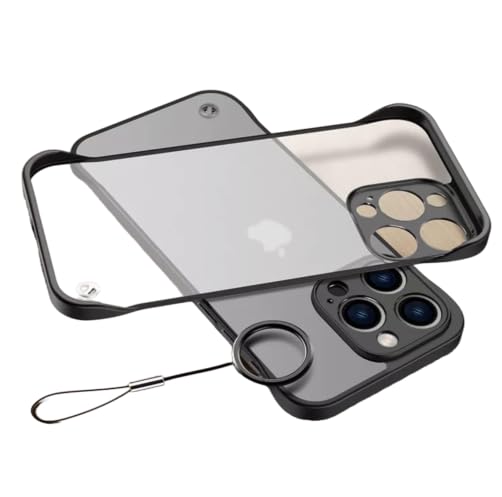 MOBILOVE Back Cover Case for iPhone 15 Pro | Stylish Frameless Design with Ring and Camera Protection | Hybrid Frosted Matte Bumper Hard Back Cover for iPhone 15 Pro (Black) (B0DGMP91LB) Amazon Price History, Amazon Price Tracker