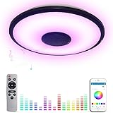 LIJIZAMI Music 30W high Brightness LED Ceiling Light,RGB Color Light Music Rhythm