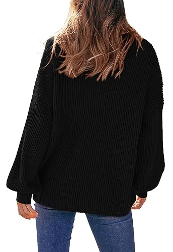 Image of PRETTYGARDEN Womens Sweaters Spring 2026 Oversized Chunky Knitted Pullover Sweater Casual Long Sleeve Crewneck Cute Sweaters