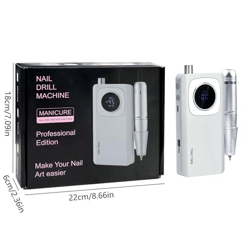 Image of 45000RPM Electric Machine Set With LCD Screen File Machine For Acrylic Gels Nails Manicures