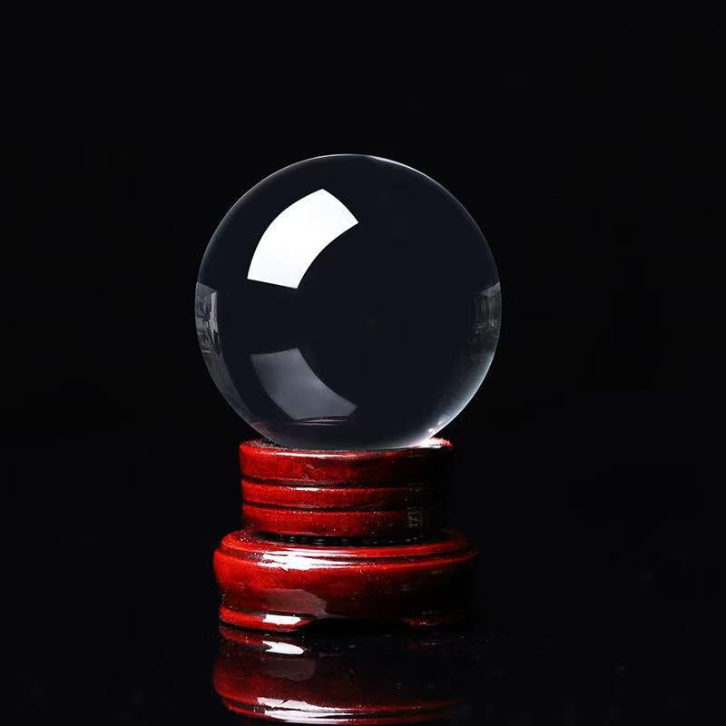 Boule de cristal de quartz naturel clair de 80mm pour la lithothérapie par NIBHZ