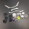 Housing Shell Joystick Housing Case Cover Skin with Thumbsticks Button Kit Replacement for Xbox 360 Wireless Controller (Clear White)