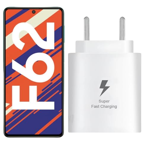 Image of Original 25W USB-C Super Fast Compatible with Samsung Galaxy S21 /S22 /S23, S /A /M /Z Series Fast Charging Wall with USB Type-C Cable-White