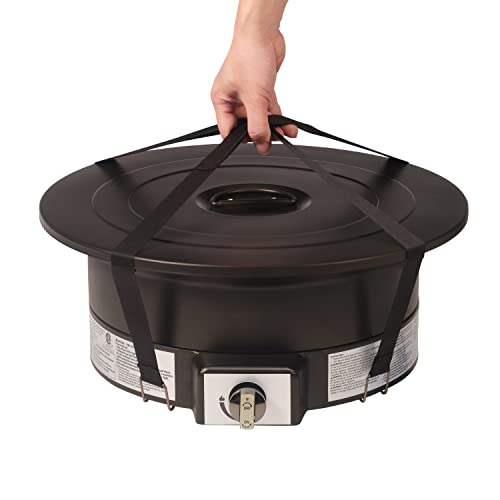 Amazon Basics 19-Inch 55,000 Btu Round Portable Propane Gas Fire Pit With Carry Strap #TOP2