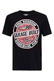 king kerosin garage built t-shirt, nero, xl uomo