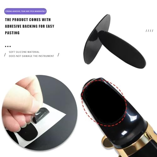 TSUOUKL16 Stück Mundstückkissen, Bissgummi Klarinette, 0.8mm Alt-Tenor-Saxophon-Klarinette-Mundstück-Kissen, für Anfänger, Saxophone und Klarinetten