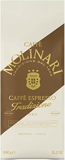 Caffe' Molinari Espresso Tradizione Oro blend Espresso Coffee Beans 1Kg. bag (2.2lb)