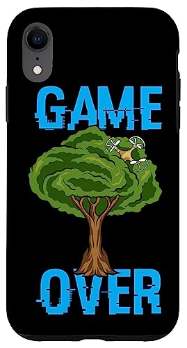 Game Over - Drohne steckt in einem Baum fest - Lustiges Hülle für iPhone XR Game Over - Drohne steckt in einem Baum fest - Lustiges Hülle für iPhone XR