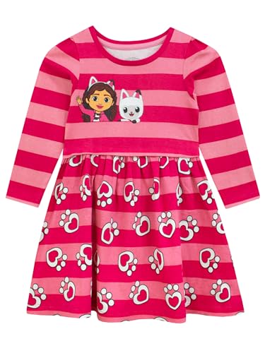 DREAMWORKS GABBY'S DOLLHOUSE Kleid | Langarm-Mädchenkleider | Gabby...
