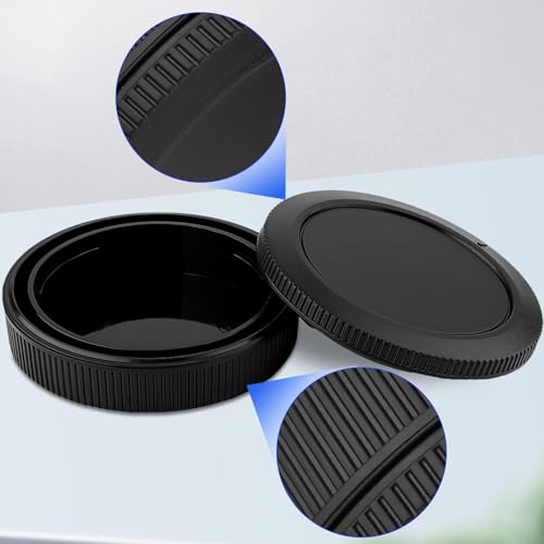 Kit de tapa de cuerpo de cámara con montura RF y tapa trasera de lente para cámara sin espejo Canon RF Mount, tapa de sensor de cámara y tapas traseras plásticas para lentes, compatible con EOS R6 R5 y accesorios de lente con montura RF miniatura 7