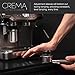 Crema Coffee Products 53.3mm Hand Tamper & Coffee Distributor | Compatible Compatible with Breville Portafilters| Double-Sided, Adjustable Depth Tool | Made with Durable 304 Stainless Steel | Black