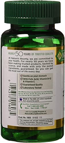 Nature's Bounty Gentle Iron 28 mg 90 Capsules (Pack of 3) - image 3
