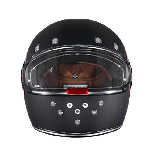Image of SMK Retro Solid Full Face Helmet, Pinlock 70 Ready, ISI DOT ECE Certified